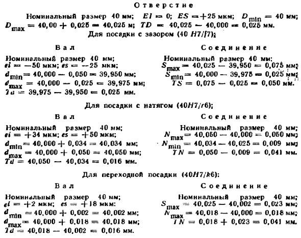 Номинальный, действительный и предельные размеры, предельные отклонения, допуски и посадки (по СТ СЭВ 145—75)