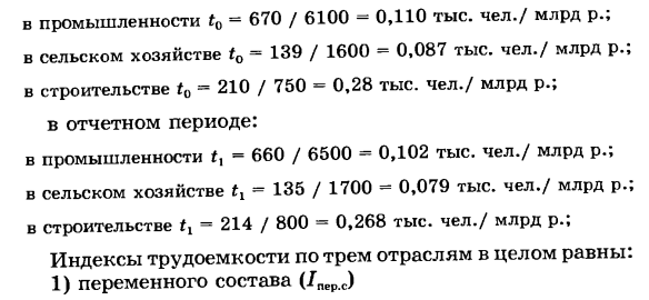 Система частных показателей эффективности общественного производства