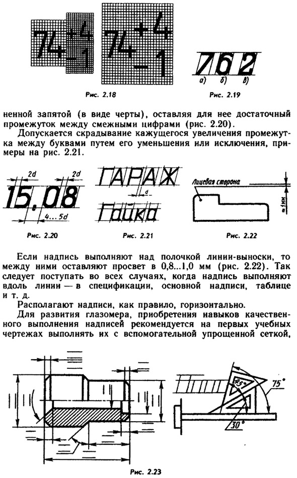 Шрифты чертежные