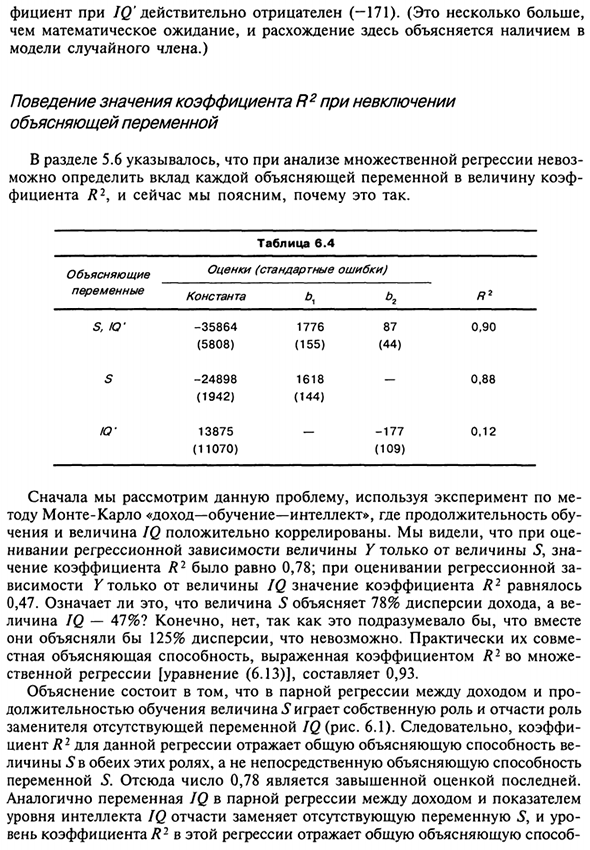 Влияние отсутствия в уравнении переменной, которая должна быть включена