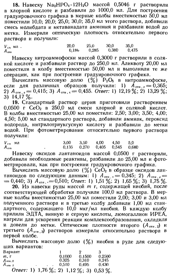 Задачи по методу абсорбционной спектроскопии