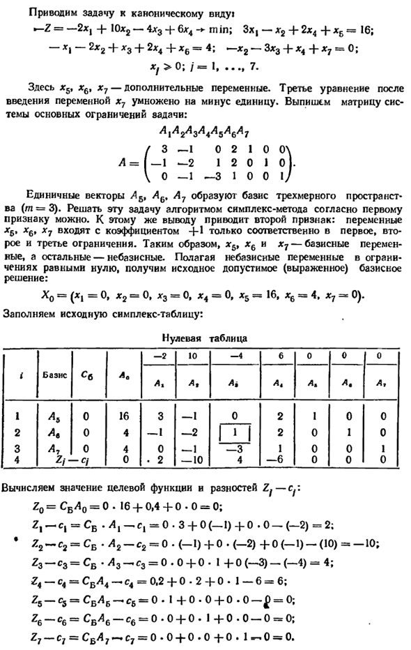 Алгоритм симплексного метода