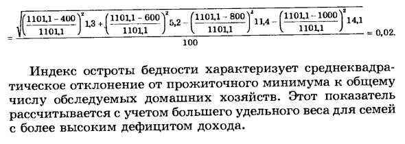 Методы изучения дифференциации доходов населения, уровня и границ бедности