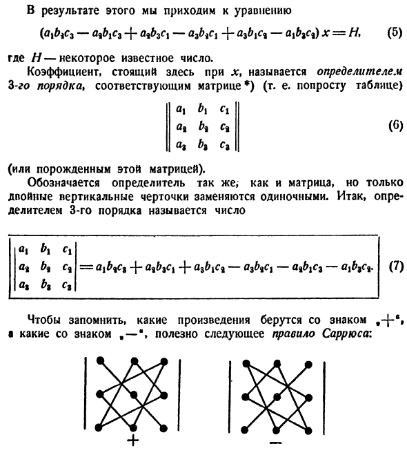 Определители 3-го порядка