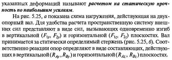 Изгиб с кручением стержней круглого поперечного сечения