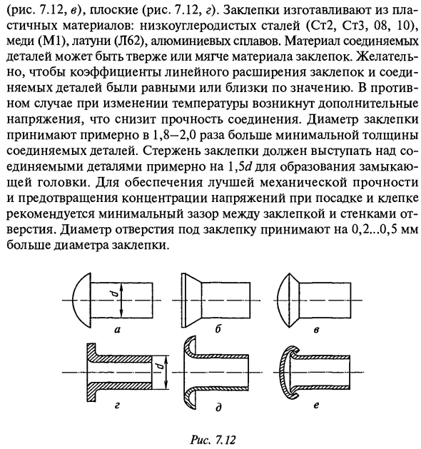 Заклепочные соединения