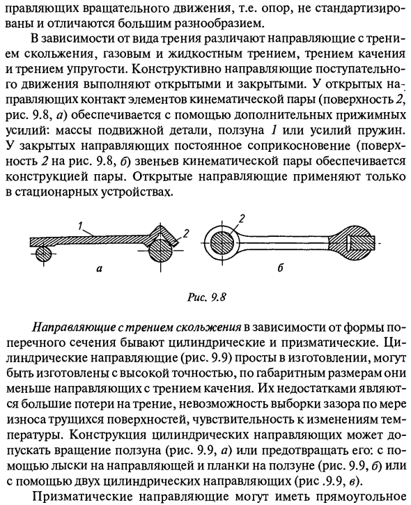 Направляющие поступательного движения