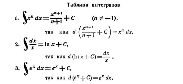 Первообразная и неопределенный интеграл
