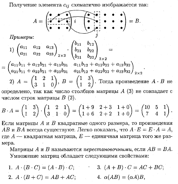 Действия над матрицами