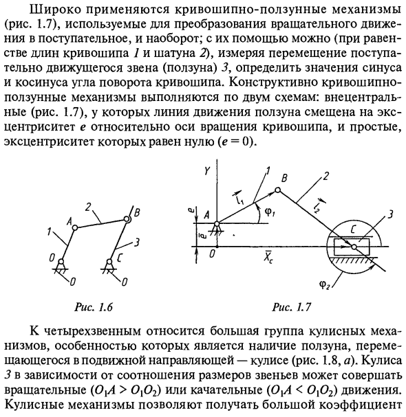 Классификация механизмов