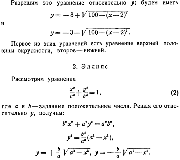 Некоторые простые неявные функции