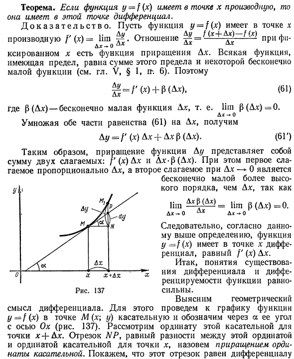 Дифференциал функции