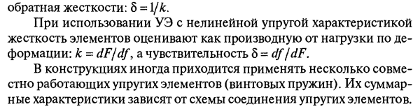 Назначение, классификация, основные свойства и материалы упругих элементов