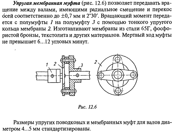 Постоянные муфты