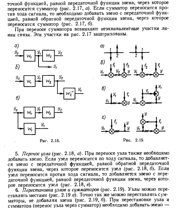 Структурные схемы, уравнения и частотные характеристики стационарных линейных систем