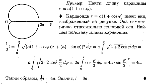 Вычисление длины дуги плоской кривой