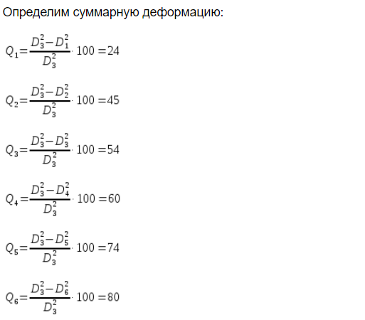 Формулы расчета волочения