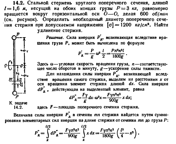 Задача 14.2. Стальной стержень круглого
