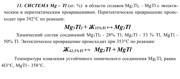 СИСТЕMА Mg – Тl