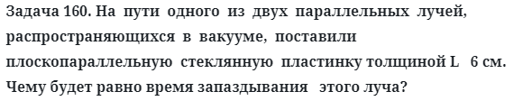 Задача 160. На  пути  одного  из  двух  параллельных  лучей
