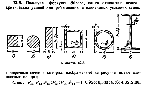 Задача 12.3. Пользуясь формулой Эйлера, найти
