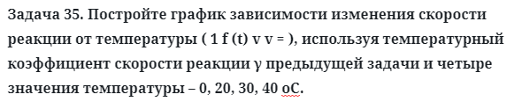 Задача 35. Постройте график зависимости изменения скорости
