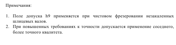 Выбор посадок для шлицевых соединений