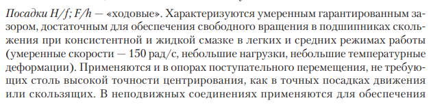 Выбор посадок для шлицевых соединений