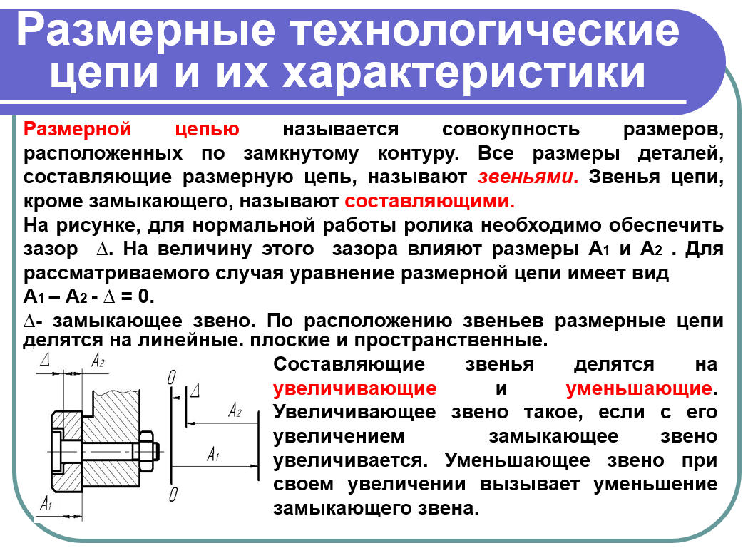 Расчет размерных цепей