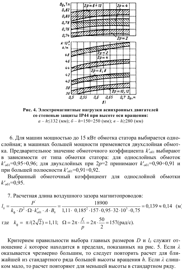 Проектирование трехфазного асинхронного двигателя