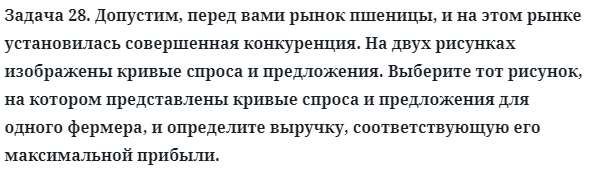 Задача 28. Допустим, перед вами рынок пшеницы, и на этом рынке
