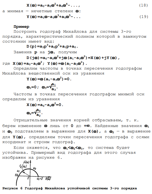 Критерии устойчивости Михайлова