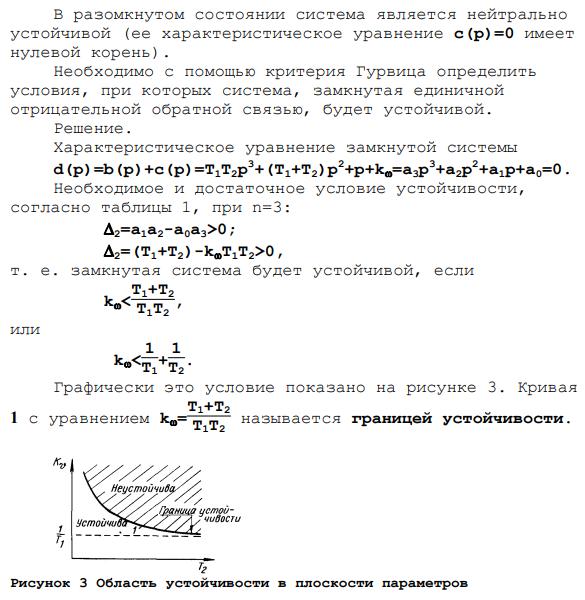 Критерий устойчивости Гурвица