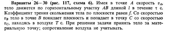 Задача 24. Имея в точке А скорость vA, тело движется
