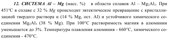 СИСТЕМА Al – Mg