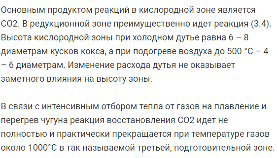 Угар элементов при выплавке чугуна в вагранке