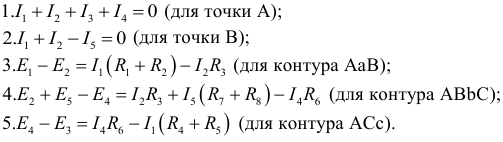 Метод узловых и контурных уравнений