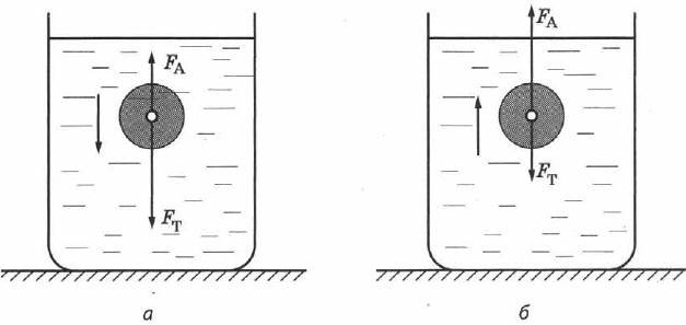 Условия плавания тел в физике