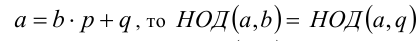 Наибольший общий делитель, наименьшее общее кратное, алгоритмы их нахождения и свойства