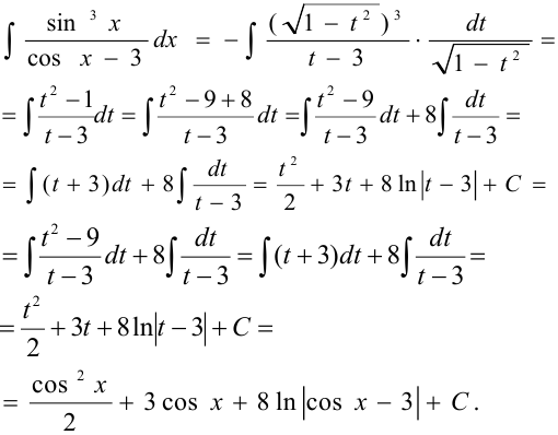 Интегрирование выражений, рационально зависящих от тригонометрических функций задачи с решением