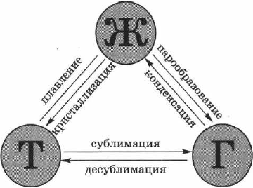 Свойства тел в разных агрегатных состояниях в физике