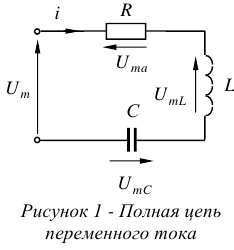 Закон Ома для полной цепи переменного тока