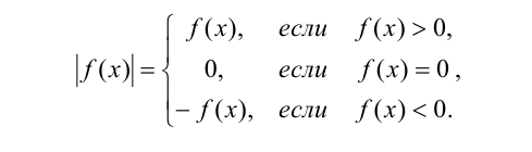 Модуль действительного числа, его график и свойства