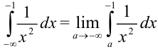 Несобственные интегралы I рода