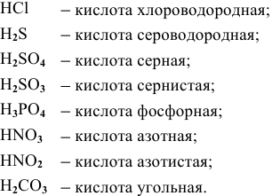 Кислоты в химии - задачи с решениями и примерами