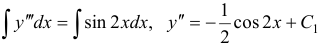 Уравнения вида  y(n) = f(x)