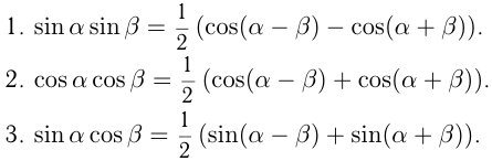 Тригонометрические формулы