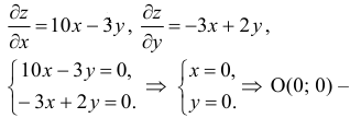 Наибольшее и наименьшее значение функции  z=f(x,y)