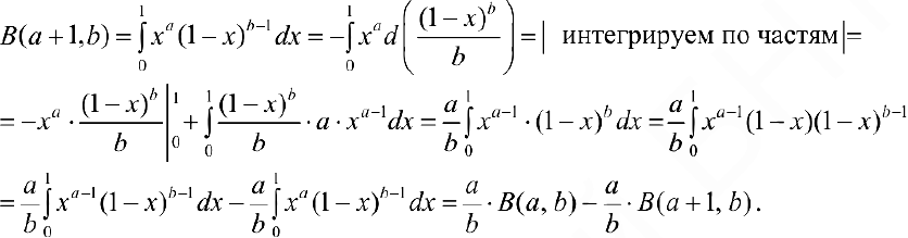 Свойства функций B a,b, Г a