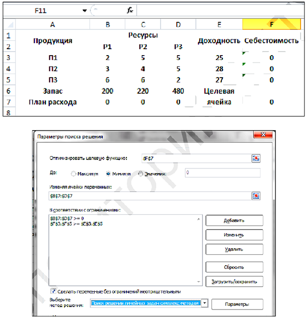 Решение задач по математическому программированию